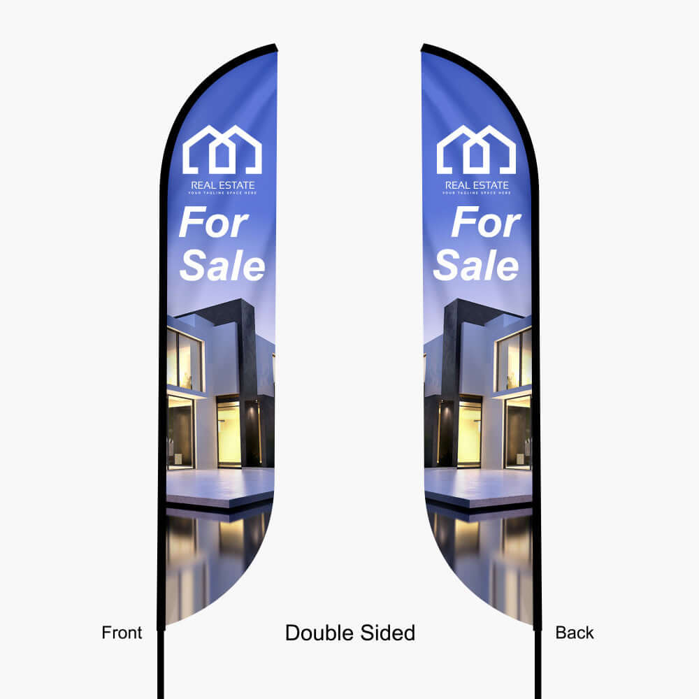 Feather Convex Flag - Sports Live Decals
