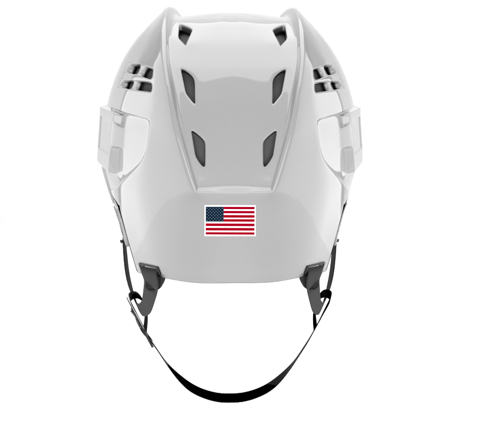 American Flag Helmet Decals - Hockey