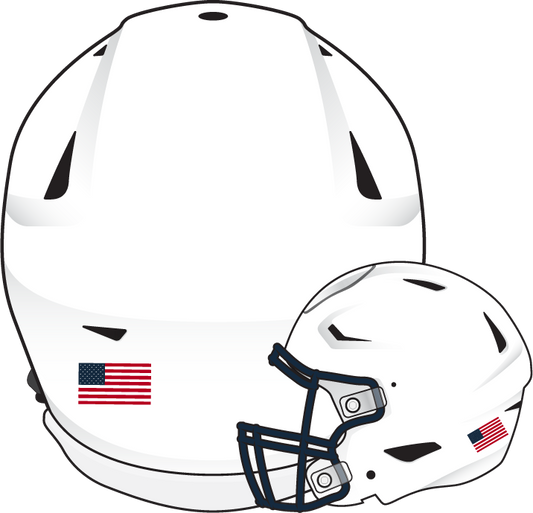 American Flag  Helmet Decals