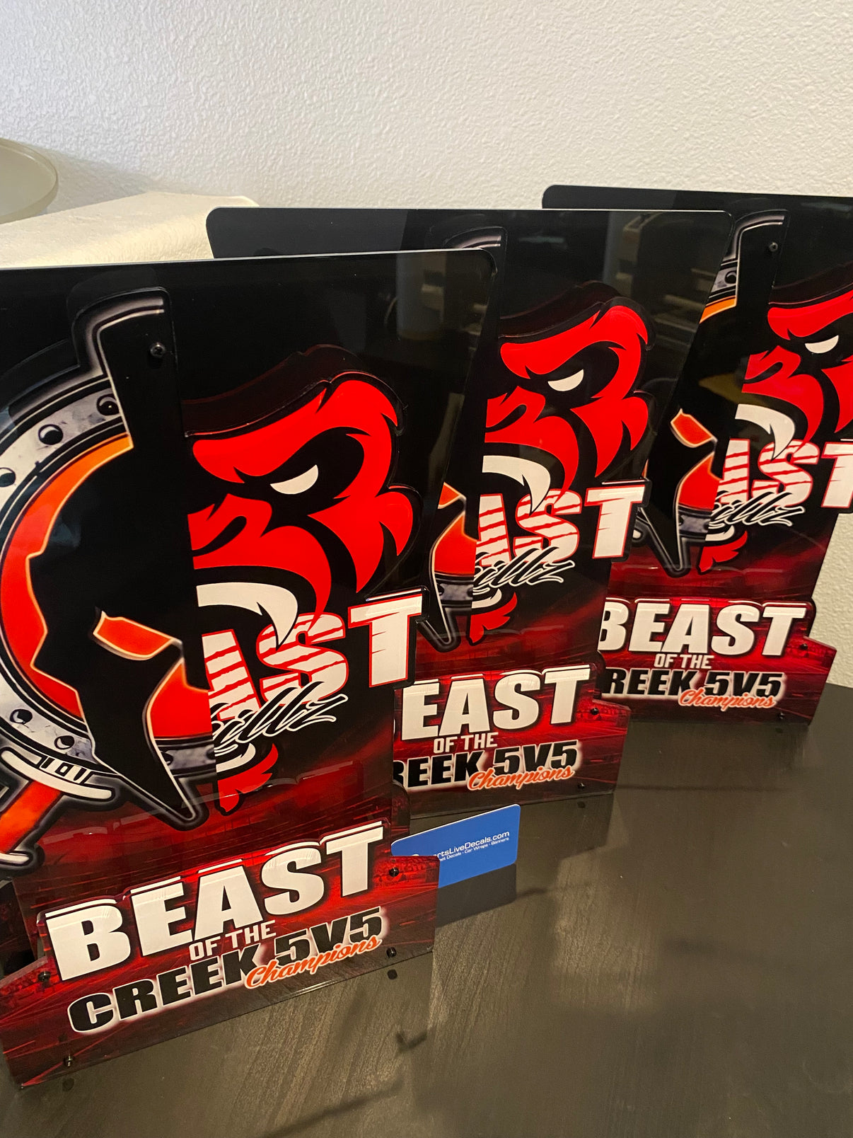 Trophies Custom Acrylic Sports Live Decals