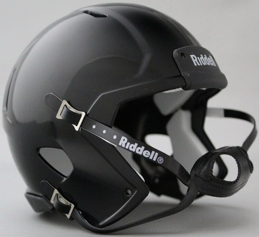 Mini Gloss Riddell Black Helmet