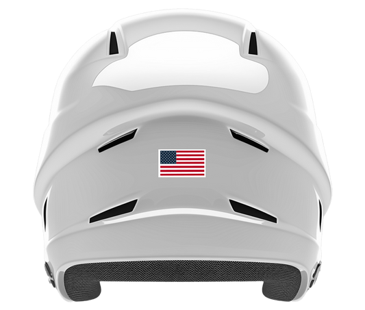 American Flag Helmet Decals - Baseball
