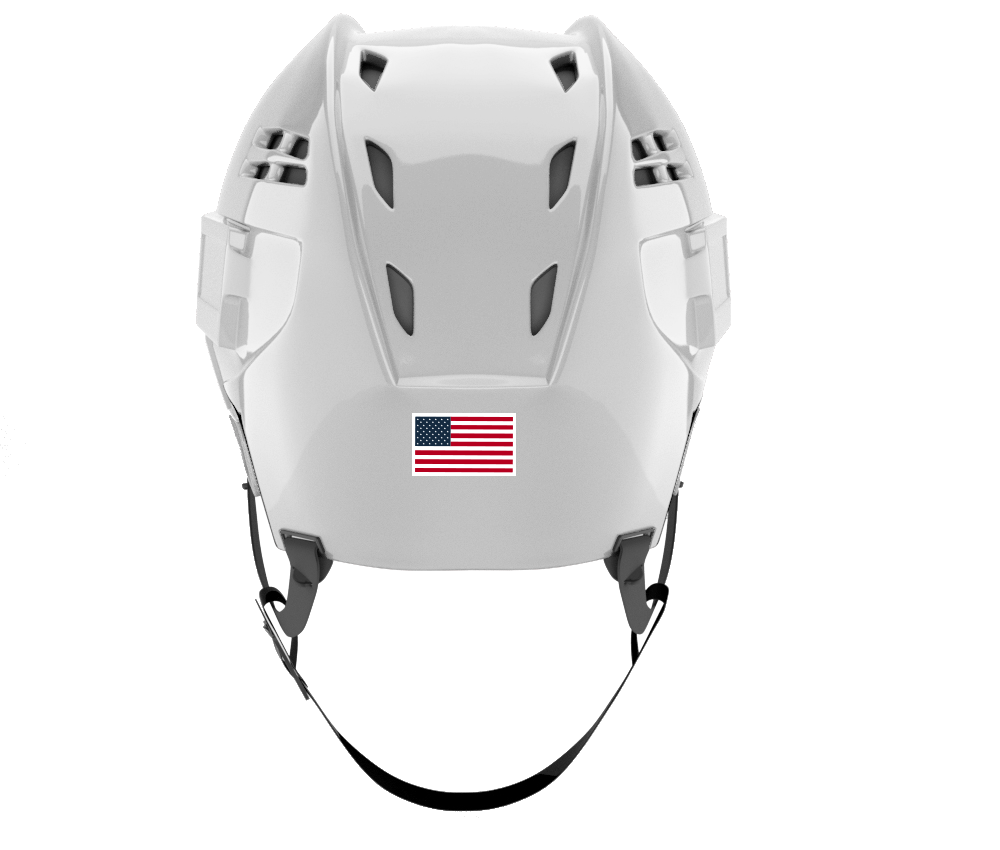 American Flag Helmet  Decals - Hockey