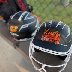 Baseball or Softball Batting Helmet Front Decals