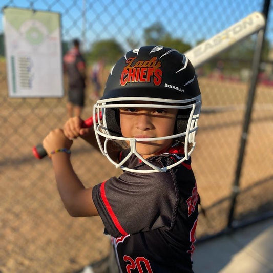 Baseball or Softball Batting Helmet Front Decals