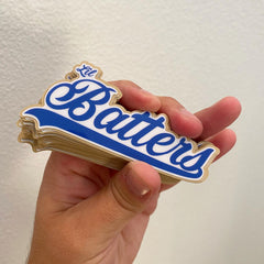 Baseball or Softball Batting Helmet Front Decals