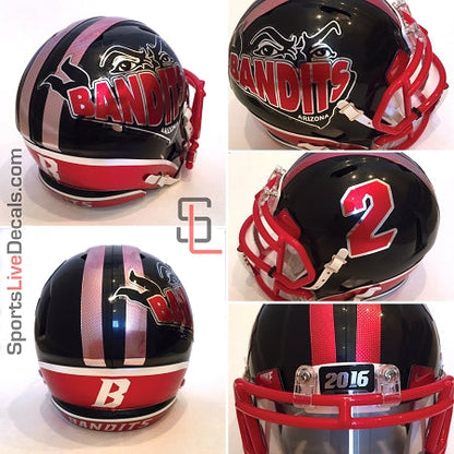 Mid Size SpeedFlex Helmet Decals with Gloss finish